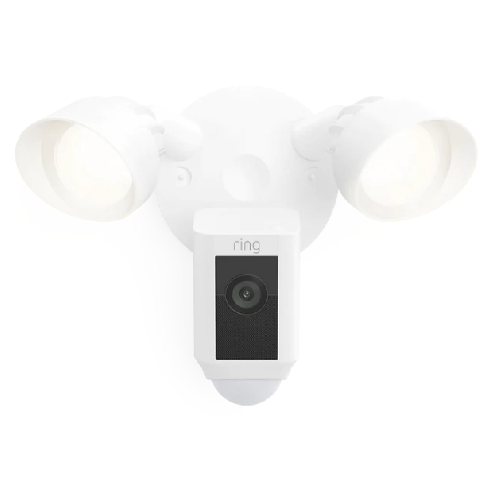 RING FLOODLIGHT CAM WIRED PLUS - WHITE - MEA